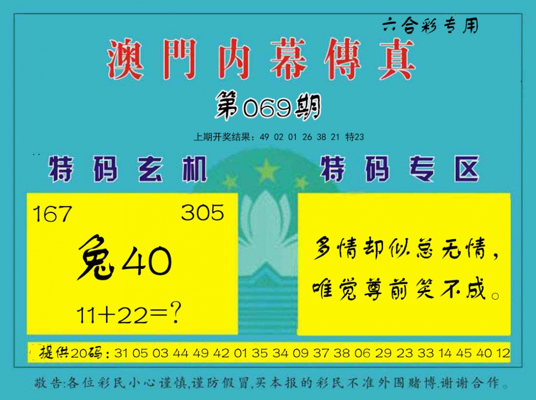 069期内幕传真[图]