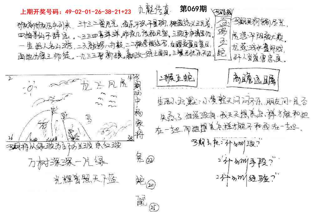 069期手写九龙内幕[图]
