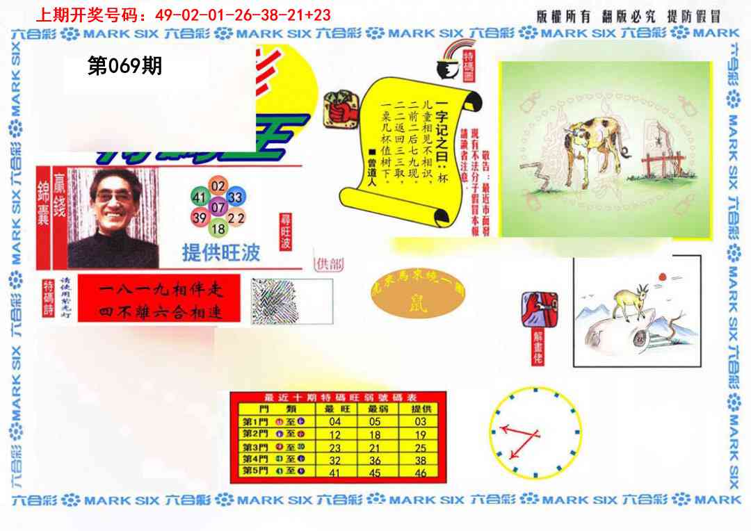 069期特码王(信封)[图]