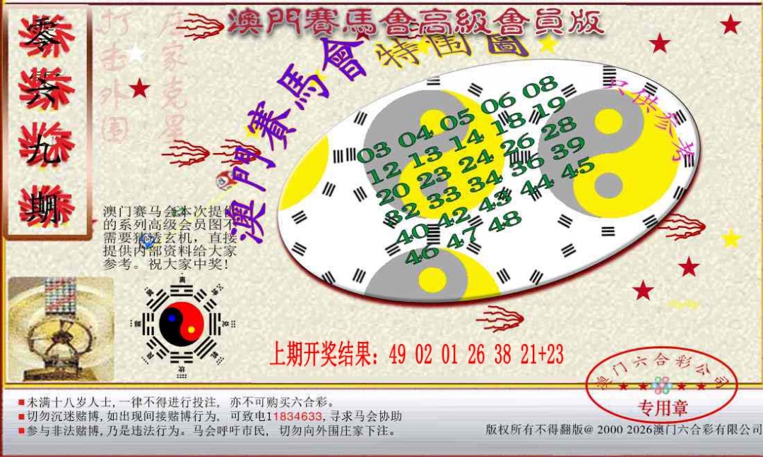 069期赛马会高级特围图[图]