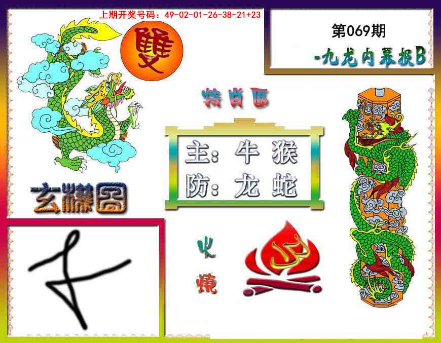 069期九龙内幕特肖图B[图]