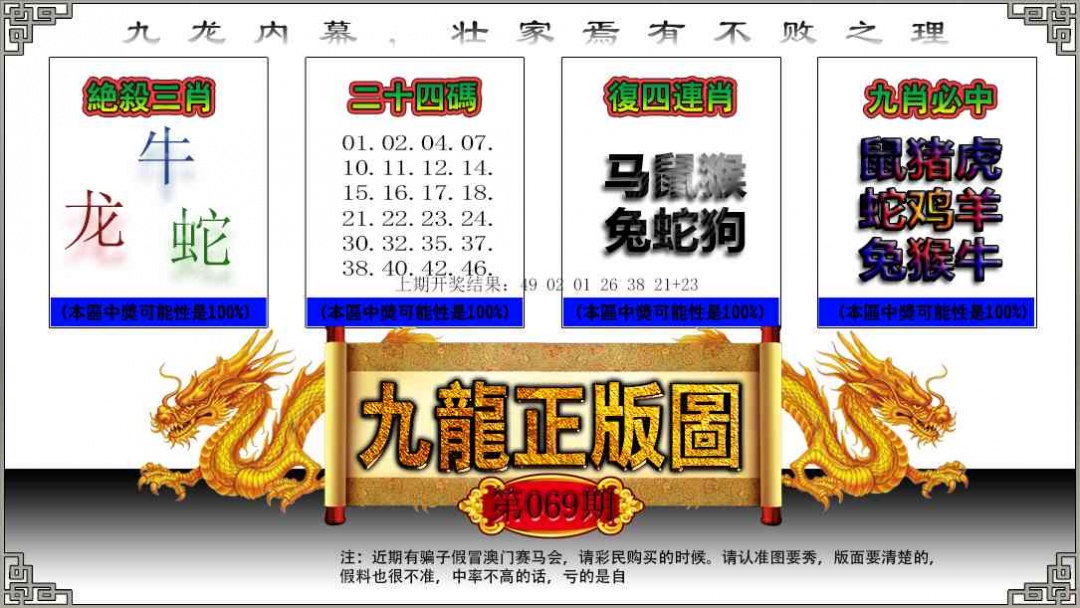 069期九龙正版图[图]