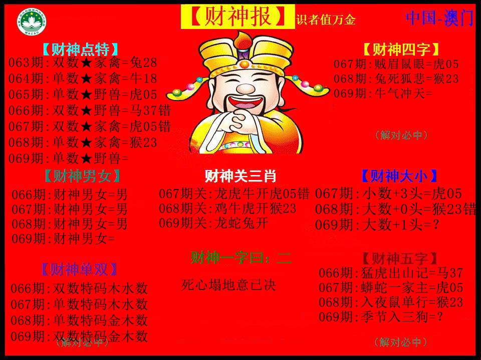 069期红财神[图]