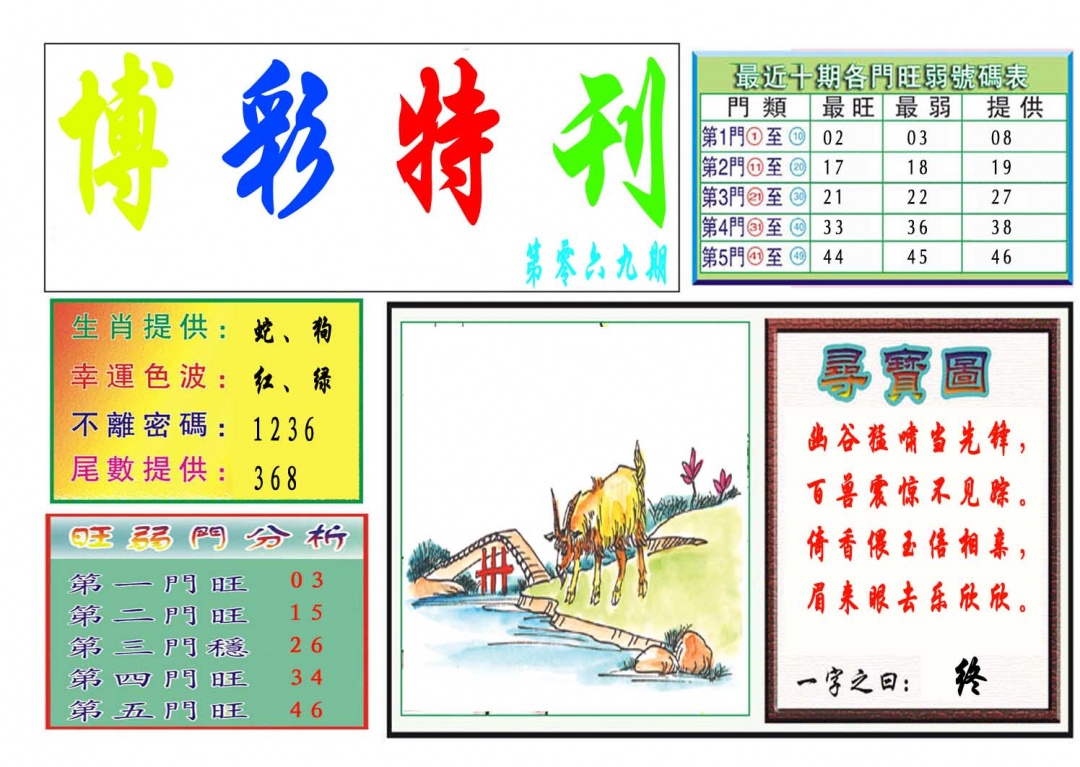 069期博彩特刊[图]