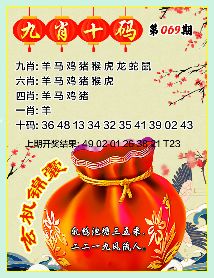 069期九肖十码[图]