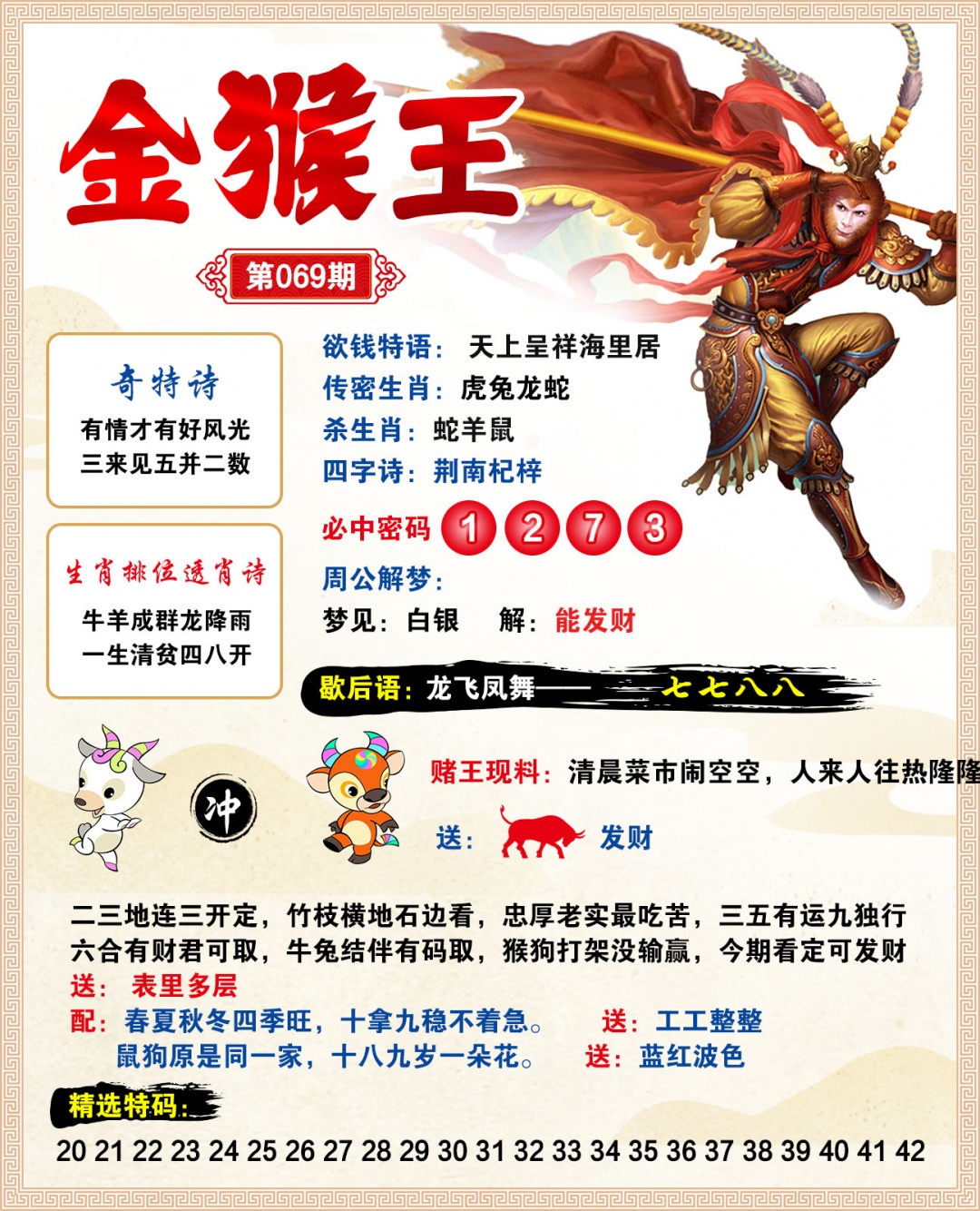 069期金猴王[图]