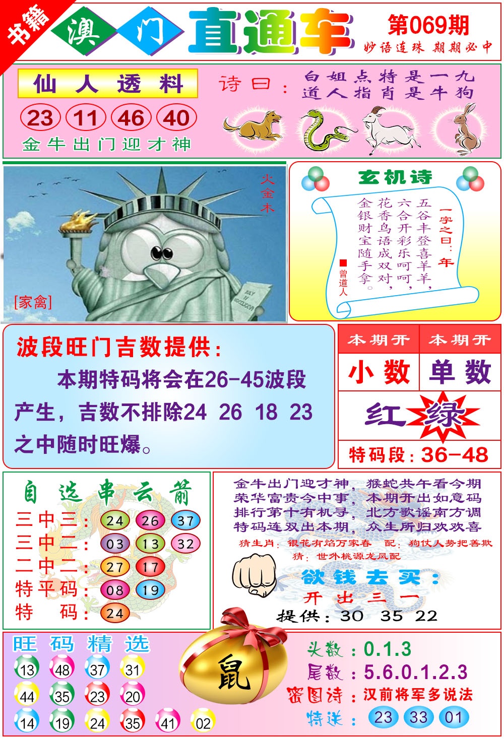 069期白姐直通车[图]