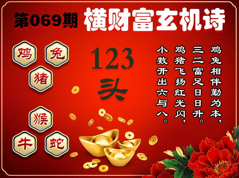 069期横财富玄机诗[图]