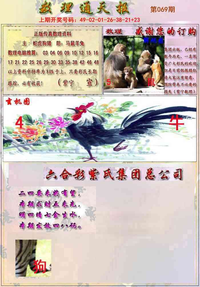 069期数通报[图]