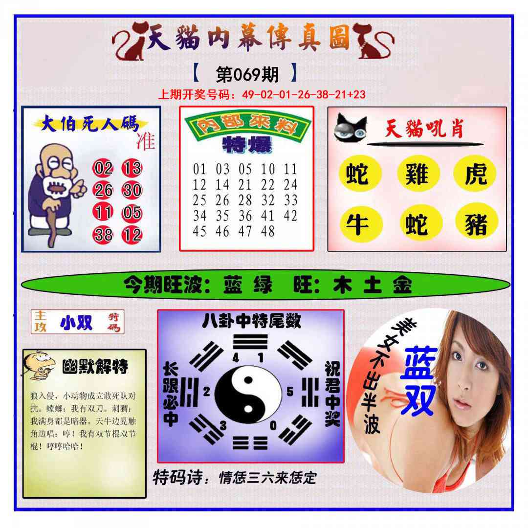 069期内幕传真图[图]