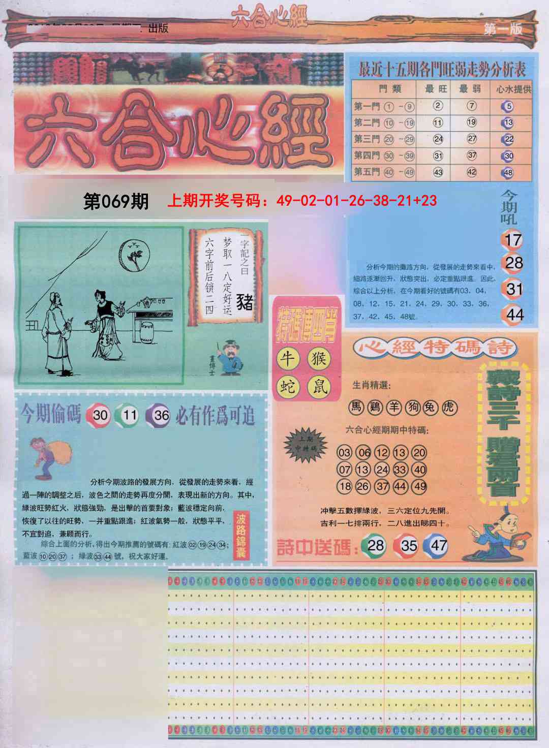 069期六合心经A[图]