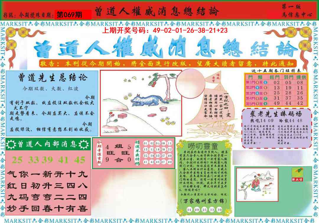 069期曾道人权威消息A[图]