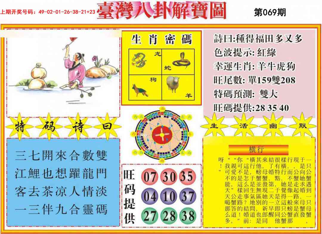 069期台湾八卦解宝图[图]
