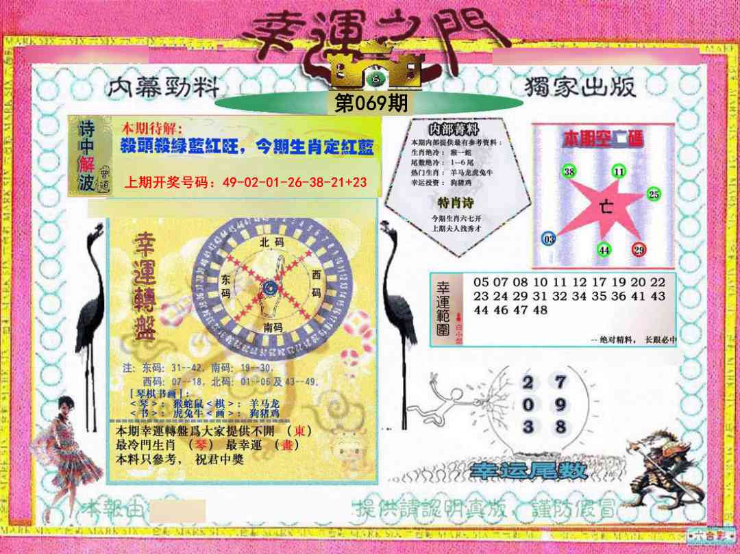 069期幸运之门[图]