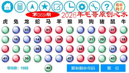 069期毛哥心水[图]