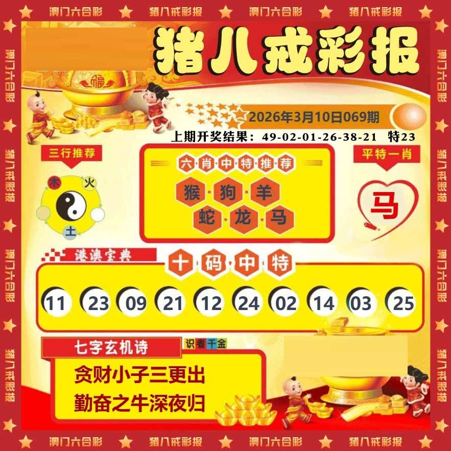 069期猪八戒彩报[图]