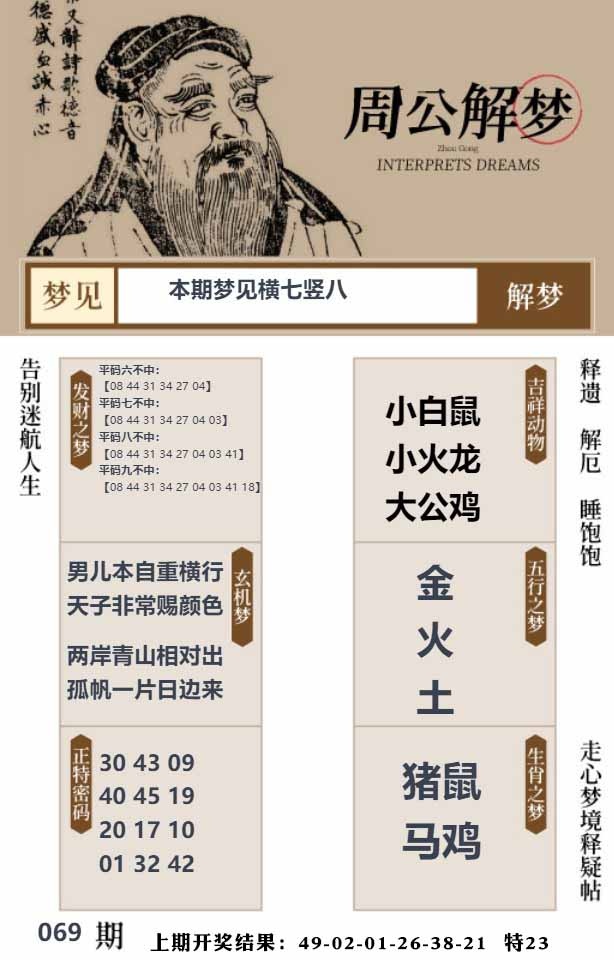 069期周公解梦贴[图]