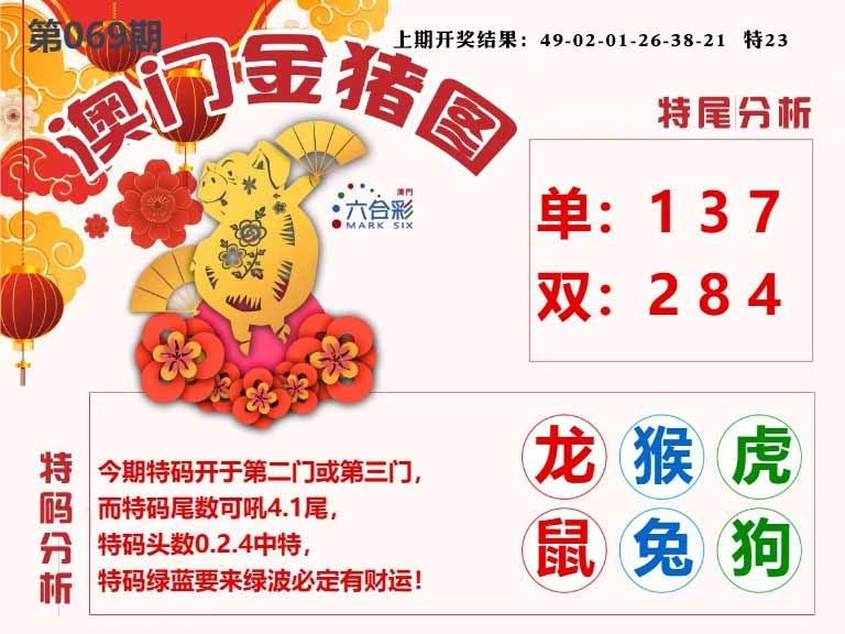 069期澳门金猪图[图]